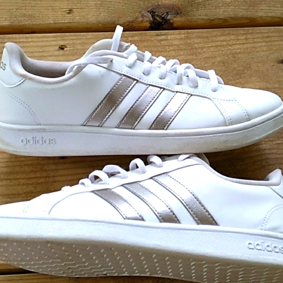 adidas Other - Men's gold striped Adidas sneakers